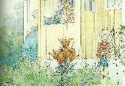 Carl Larsson utspokning-esbjorn utkladd painting